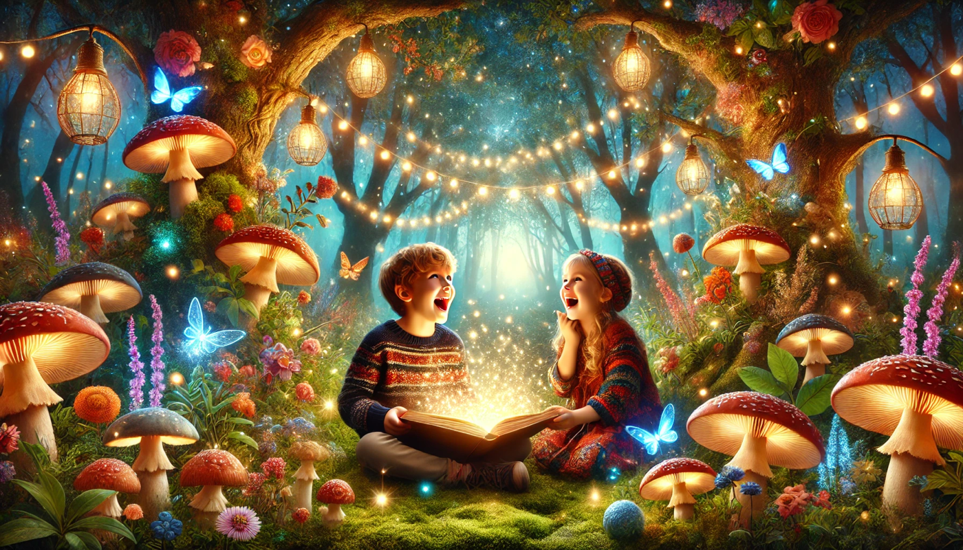 Enfants riant ensemble